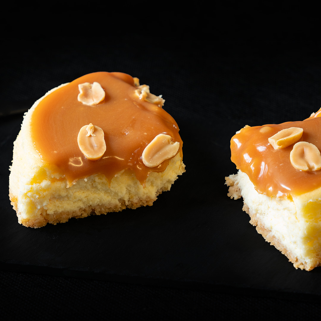 Dolce Tarta de quesitos y yogur con caramelo - Imagen 2